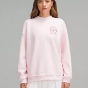 Lululemon Tennis Club Sweatshirt - XL Strawberry Milkshake / Spiced Chai / White